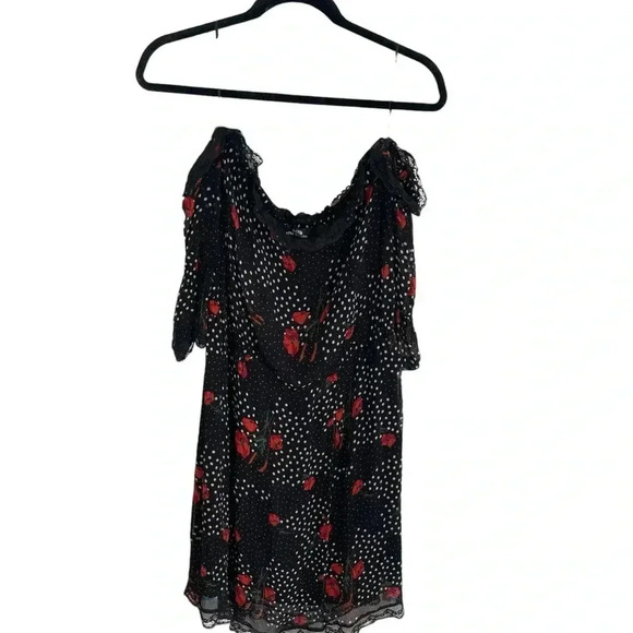 The Kooples Popi Off Shoulder Lace Mini Dress - Picture 4 of 8